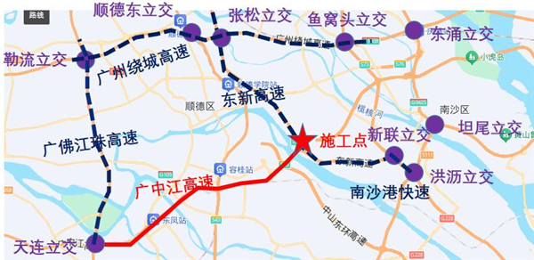 广中江高速往东新高速往返绕行路线1.jpg